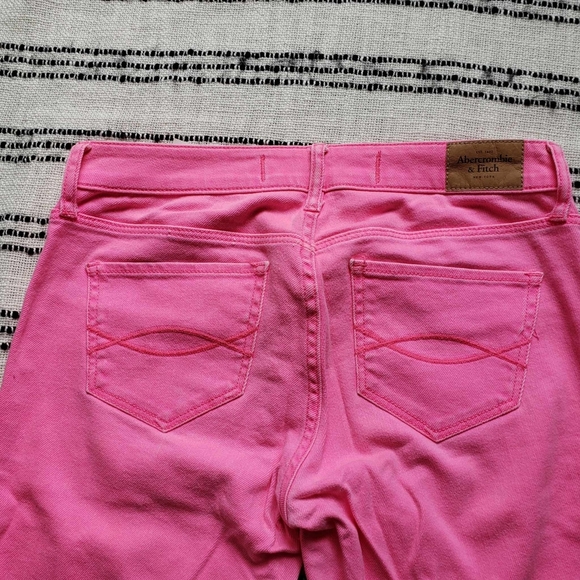 Abercrombie & Fitch Vintage Neon Pink Skinny Jeans - Picture 5 of 10